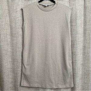 Boutique She + Sky Sleeveless Knit Dress With Pockets Tan Taupe Sand Size Medium